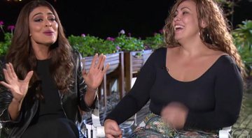 Juliana Paes ficou frente a frente com Fabiana Escobar, a Bibi Perigosa da vida real, no Fantástico - Foto: TV Globo