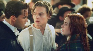 Billy Zane, Leonardo DiCaprio e Kate Winslet em cena do clássico Titanic - Reprodução/Paramount