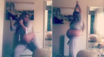 April Stuart Macrae dançou freneticamente para tentar acelerar o trabalho de parto - Foto: Facebook/ April Stuart Macrae