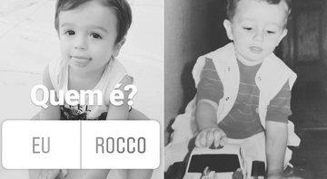 Rocco e Felipe Andreoli na infância - Foto: Reprodução/ Instagram