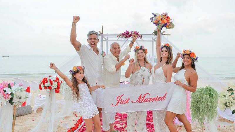 Flávia Alessandra e Otaviano Costa se casaram novamente - Foto: Reprodução/ Instagram