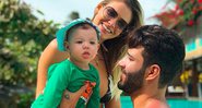 Gusttavo Lima com o filho, Gabriel, e a mulher, Andressa Suita - Foto: Reprodução/ Instagram