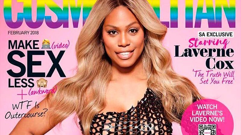 Laverne Cox na capa da revista Cosmopolitan - Foto: Reprodução/ Instagram