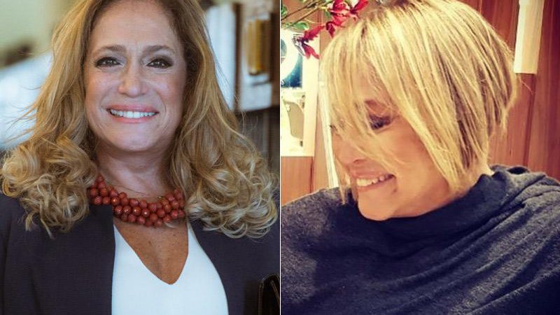Susana Vieira antes e depois de mudar o visual - Foto: TV Globo/ Maurício Fidalgo e Reprodução/ Instagram