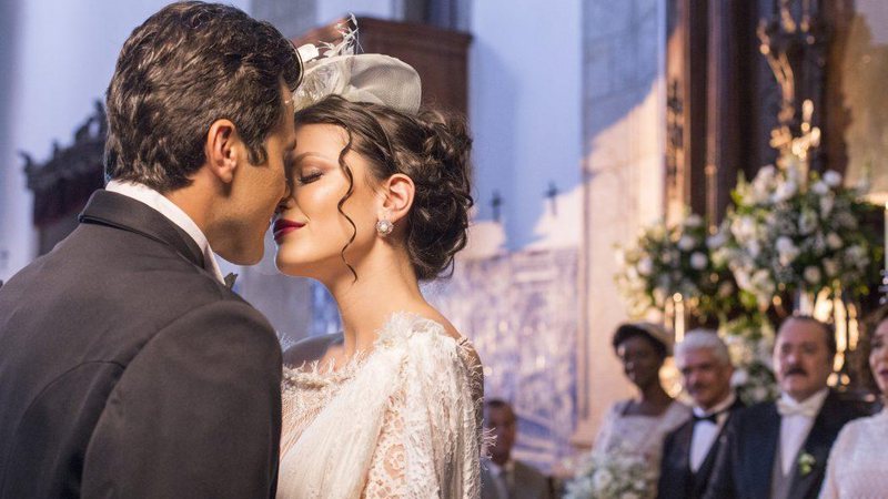 Vitória e Vicente se casam no civil e no religioso em Tempo de Amar - Foto: TV Globo/ Marília Cabral