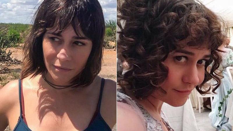 Alessandra Negrini antes e depois da caracterização da personagem - Foto: Reprodução/ Instagram