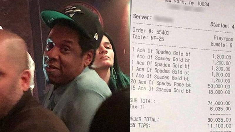 Jay Z pagou uma conta astronômica no aniversário do amigo no último final de semana - Foto: Reprodução/ Instagram e Snapchat