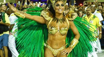 Juliana Paes desfilou pela Grande Rio no carnaval 2018 - Foto: Reprodução/ Instagram