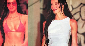Sabrina Parlatore desfilando para grife de moda praia em 1999 - Foto: Reprodução/ Instagram