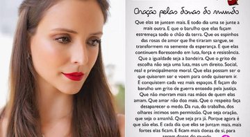 Ana Lúcia compartilhou mensagem para homenagear as mulheres - Foto: Reprodução/ Instagram