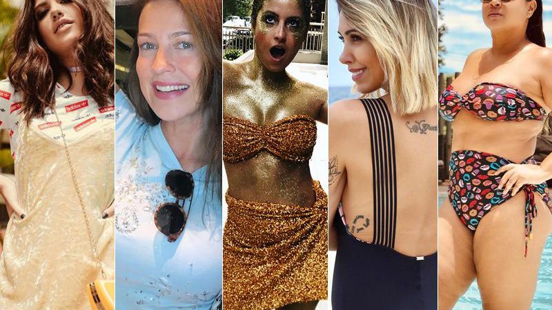 Giovanna Grigio, Luana Piovani, Amanda de Godói,Bella Falconi e Preta Gil já incentivaram as mulheres a assumirem suas celulites na web - Foto: Reprodução/ Instagram