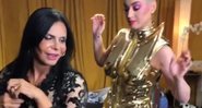 Gretchen ensinou coreografia de Conga para Katy Perry antes de show em São Paulo - Foto: Reprodução/ Instagram/ @hugogloss