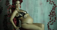 Juliana Didone em seu ensaio para a revista Quem - Foto: Revista Quem/ Projeto Annie Maternity/ Gustavo Arrais