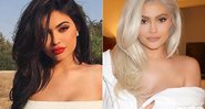 Acostumada a usar cabelos escuros, Kylie Jenner passou por transformação e agora está platinada - Foto: Reprodução/ Instagram