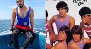 Luan Santana foi comparado com os garotos do Menudo por causa da camiseta regata - Foto: Reprodução/ Instagram / Montagem CENAPOP