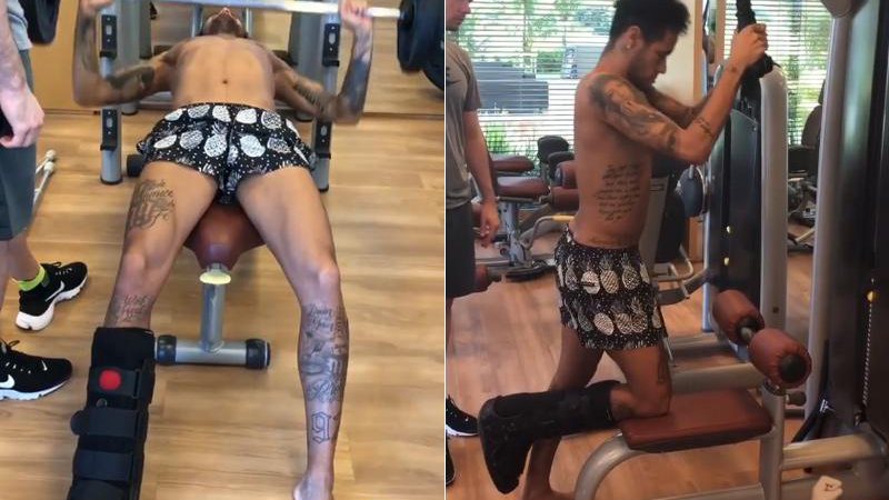 Após operar o pé, Neymar pega firme nos treinos - Foto: Reprodução/ Instagram