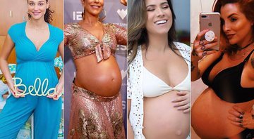 Débora Nascimento, Ivete Sangalo, Patrícia Abravanel e Clara Aguilar estão na lista das famosas que se tornaram mamães em 2018 - Foto: Reprodução/ Instagram/ Montagem CENAPOP