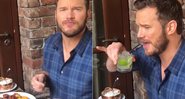 Chris Pratt come feijoada pela primeira vez e aprova caipirinha - Foto: Reprodução/ Instagram