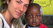 Giovanna Ewbank está em Lilongwe, no Malaui, visitando a escolinha que patrocina - Foto: Reprodução/ Instagram