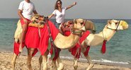 Carona de Gisele e Tom Brady em camelo deu o que falar no Instagram - Foto: Reprodução/ Instagram