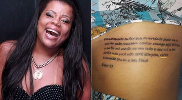 Tati Quebra Barraco diz que está tranquila e que arrumará erro em tatuagem - Foto: Reprodução/ Instagram