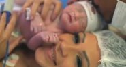 Jenny Miranda mostrou o nascimento do filho, Enrico, na web - Foto: Reprodução/ Instagram