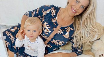 Karina Bacchi e o filho, Enrico, de 9 meses - Foto: Reprodução/ Instagram