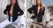 Susan Sarandon em foto feita em Cannes, na França, em 1978, e a reprodução de Mariana Ximenes - Foto: Reprodução/ Instagram e Divulgação