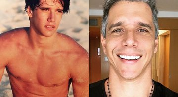 Marcio Garcia aos 20 anos, e atualmente, aos 48 anos - Foto: Reprodução/ Instagram