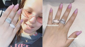 Larissa Manoela exibe anel de compromisso na web - Foto: Reprodução/ Instagram