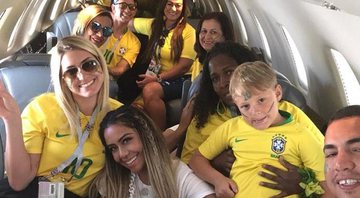 Família de Neymar fretou jatinho para ir à Rússia ver o jogo contra o México - Foto: Reprodução/ Instagram