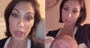 Bella Falconi comemorou o fato de conseguir amamentar a filha recém-nascida - Foto: Reprodução/ Instagram