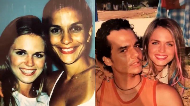 Susana Werner dividiu cliques antigos de famosos com os internautas; na imagem, a cantora Ivete Sangalo e o ator Wagner Moura - Foto: Reprodução/ Instagram