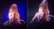 Taylor Swift se emocionou durante show em Tampa, na Flórida (EUA), na noite desta terça-feira (15/08) - Foto: Reprodução/ YouTube/ heyitsjenna17