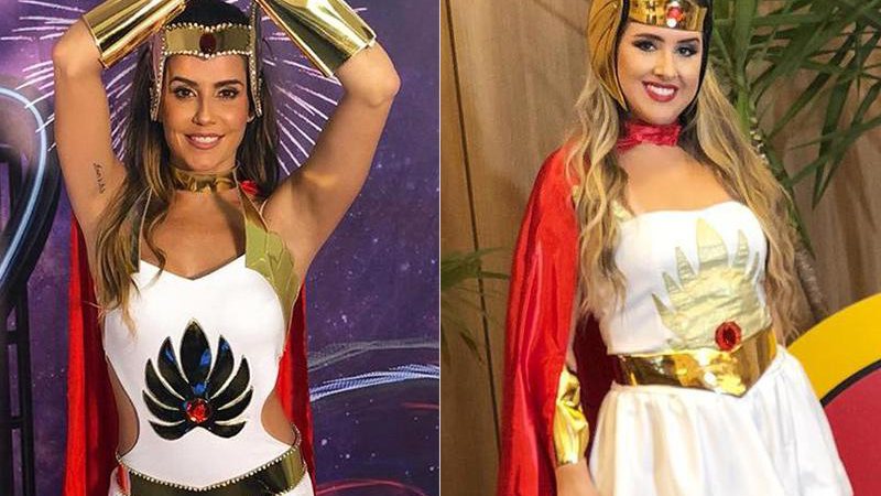 Déborah Secco e Patrícia Leitte escolheram fantasia de She-Ra para curtir festa - Foto: Reprodução/ Instagram