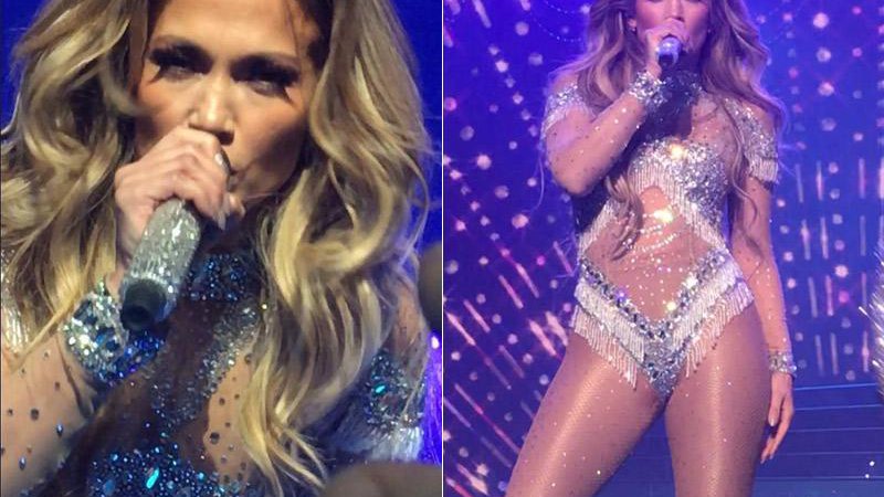 Jennifer Lopez praticamente transformou a queda em coreografia em Las Vegas - Foto: Reprodução/ Instagram