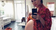 Kate Hudson exibiu a barriga da terceira gravidez na web - Foto: Reprodução/ Instagram