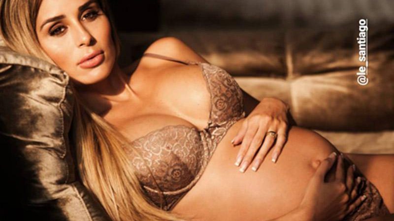Letícia Santigo posou para um ensaio gestante na reta final da gravidez - Foto: Reprodução/ Instagram/ Jana Vieras