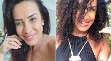 Acostumada a usar cabelo liso, Scheila Carvalho revelou que gostou do cabelo cacheado - Foto: Reprodução/ Instagram