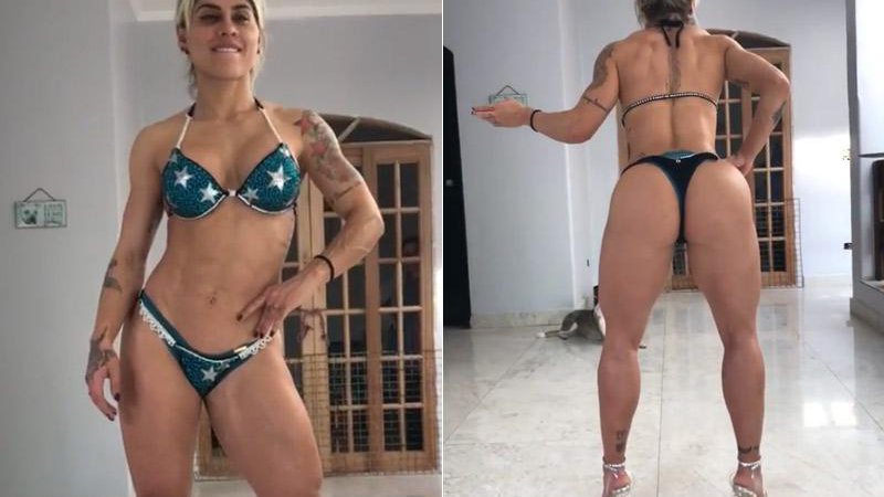 Vanessa Mesquita está se preparando para voltar às competições de fisiculturismo - Foto: Reprodução/ Instagram