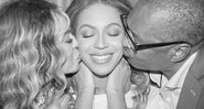 Beyoncé recebeu os pais, Tina e Matthew Knowles. nos bastidores de show em Seattle - Foto: Reprodução/ Instagram