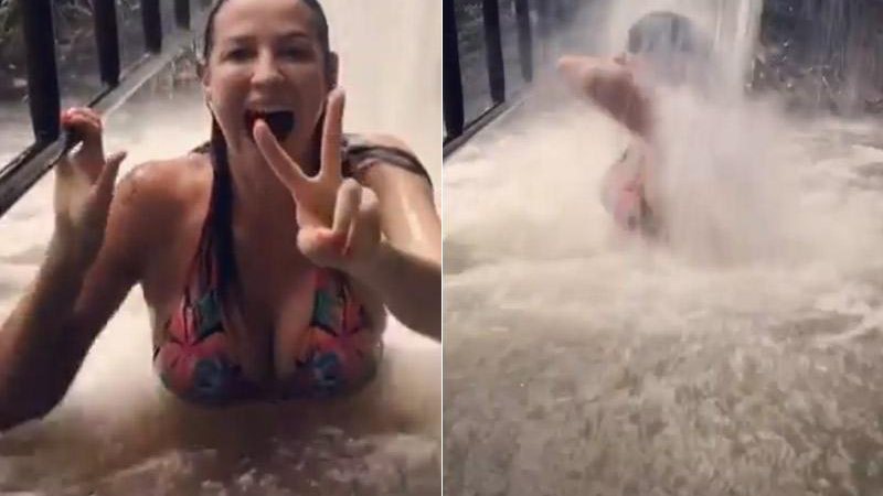 Luana Piovani tomou banho de cachoeira para espantar a zica - Foto: Reprodução/ Instagram