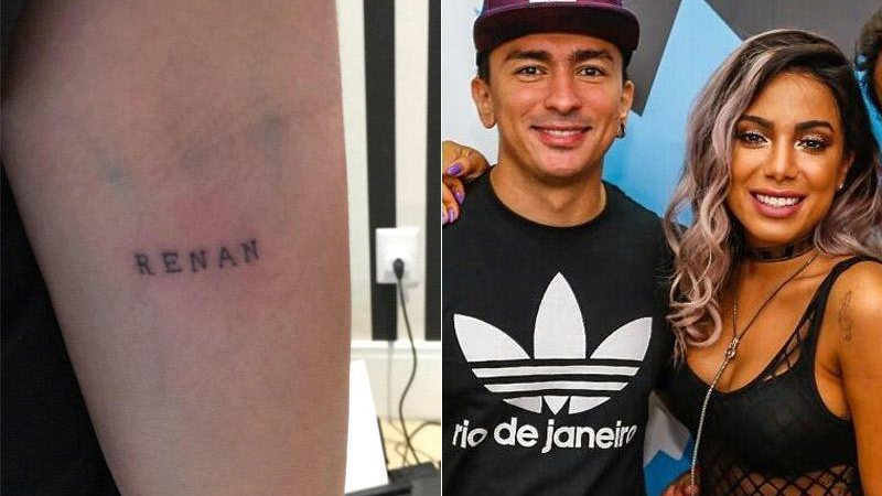 Anitta homenageou o irmão, Renan, em uma de suas novas tatuagens - Foto: Reprodução/ Instagram