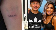 Anitta homenageou o irmão, Renan, em uma de suas novas tatuagens - Foto: Reprodução/ Instagram