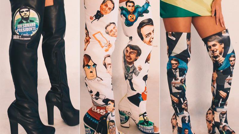 Victor Vicenzza homenageou Jair Bolsonaro em coleção de botas - Foto: Reprodução/ Instagram