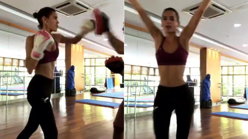 De volta ao Brasil, Bruna MArquezine retomou os treinos de muay thai - Foto: Reprodução/ Instagram