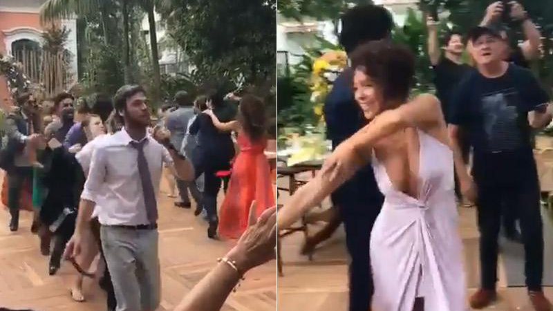 Emílio Dantas puxa o coro e elenco dança à vontade em festa de despedida de Segundo Sol - Foto: Reprodução/ Instagram