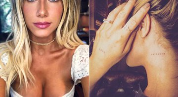 Giovanna Ewbank tatuou a palavra amor e o nome verdadeiro da filha - Foto: Reprodução/ Instagram