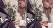 Grazi mostrou sua primeira aula de piano na web - Foto: Reprodução/ Instagram