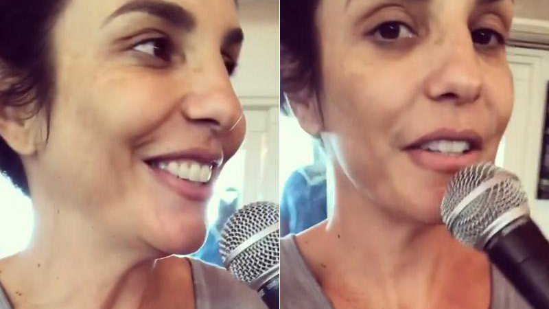 De cara limpa, Ivete Sangalo canta música eternizada por Roberto Carlos - Foto: Reprodução/ Instagram
